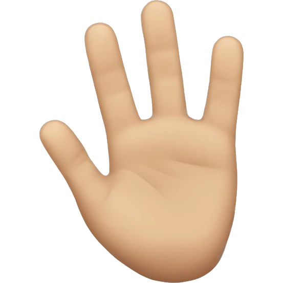 two last finger emoji