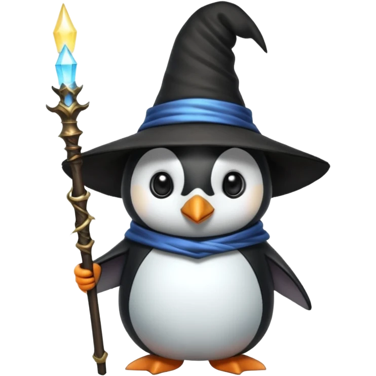 Penguin Wizard emoji