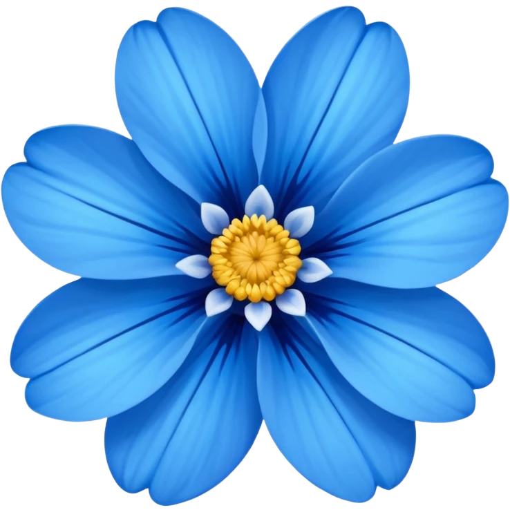 blue flower emoji
