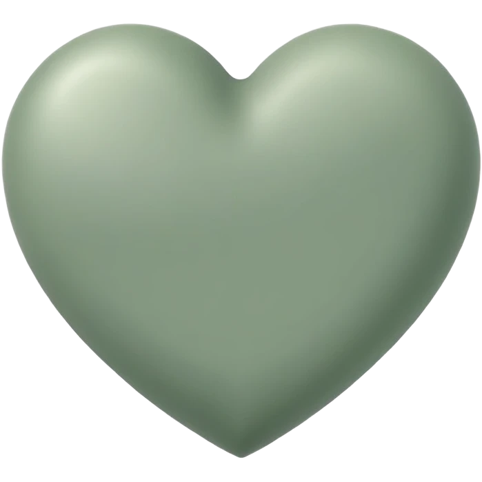 Sage coloured heart emoji