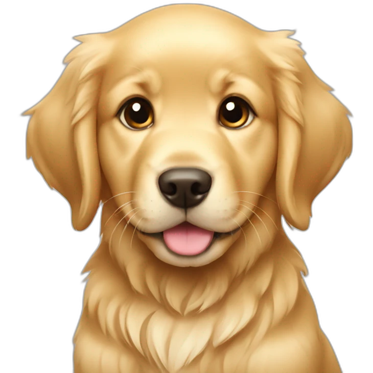 Golden retriever puppy emoji