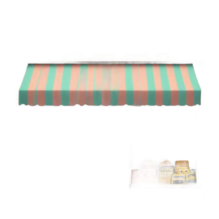 Thrift store shop with striped awning  emoji