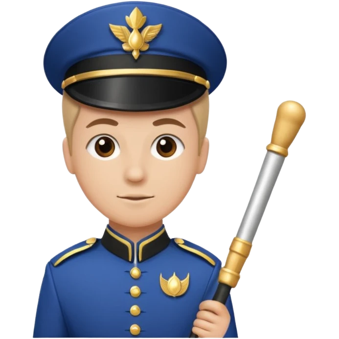 Parade Marchers, drum major emoji