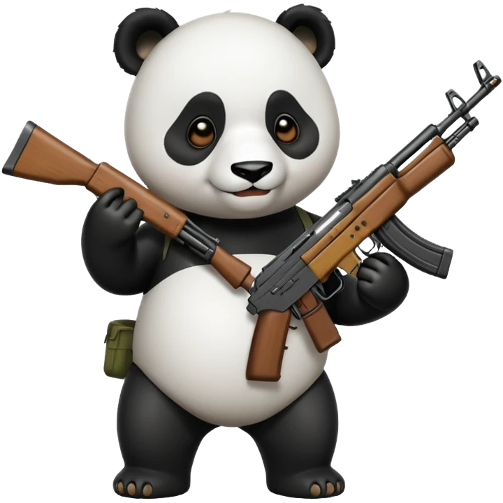 PANDA WITH AK47 emoji