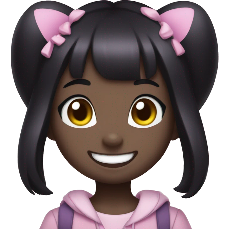 sanrio kuromi anthro smile emoji