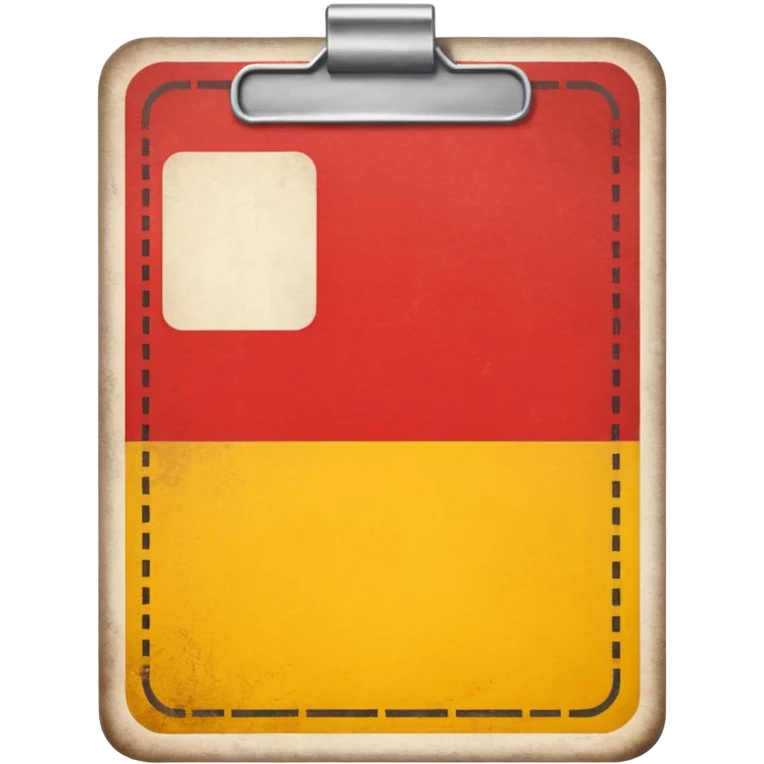 red and yellow refere card emoji