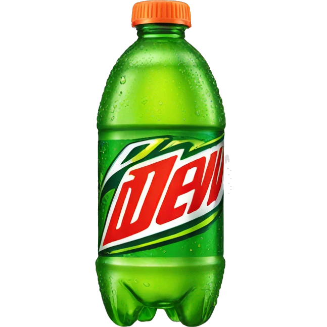 Mountain dew bottle  emoji