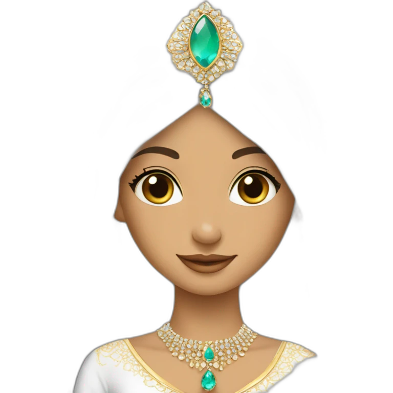 princesse arab pretty jewerlery dress emoji