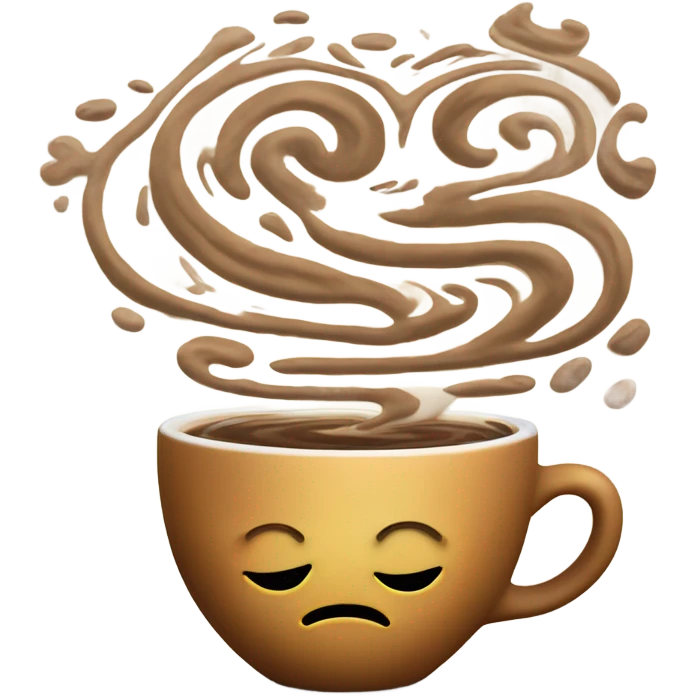 Coffee hypnosis emoji