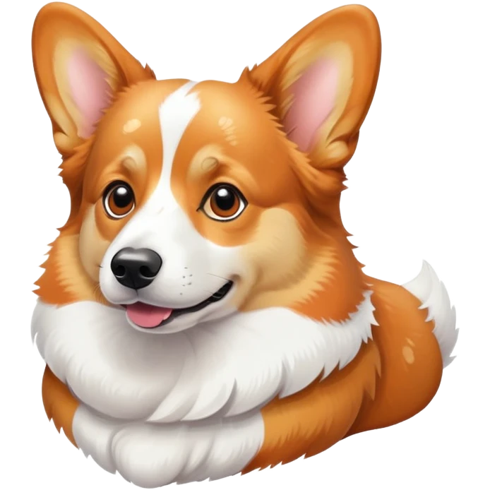 Corgi with speckled neck  emoji