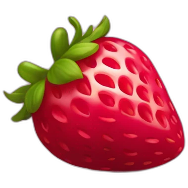 Raspberry strawberry emoji