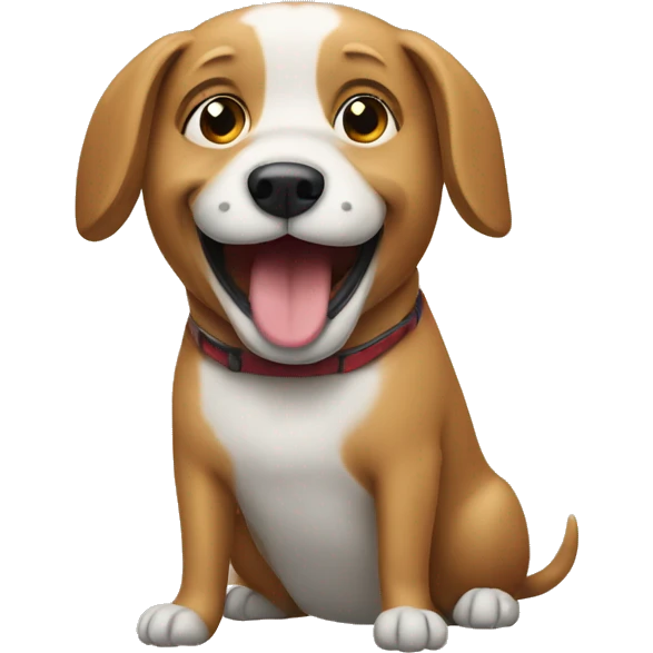 Dog singing a song  emoji