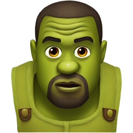 Kanye west as shrek emoji