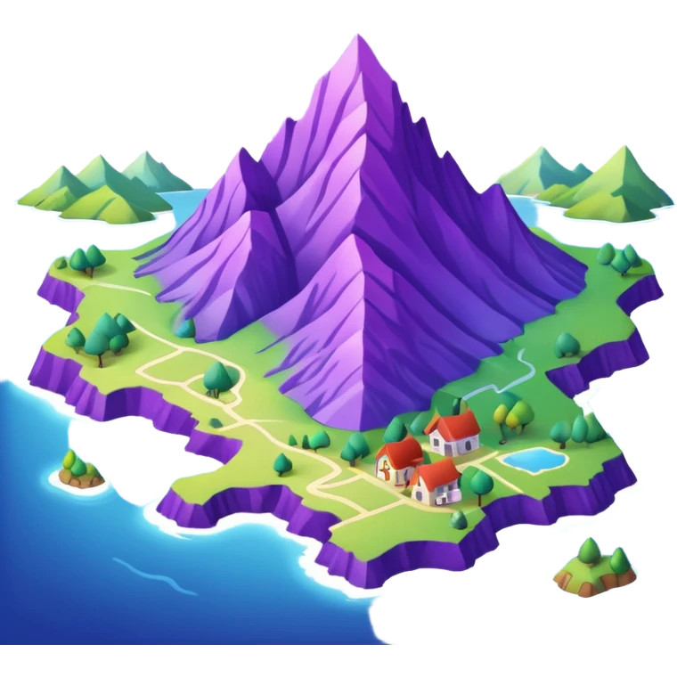 purple land map emoji