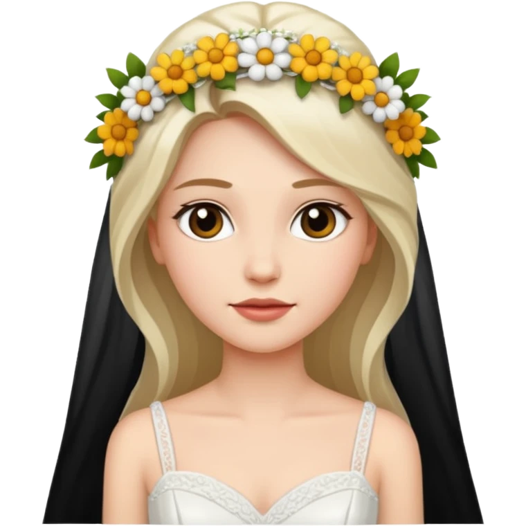 bride flower white long emoji