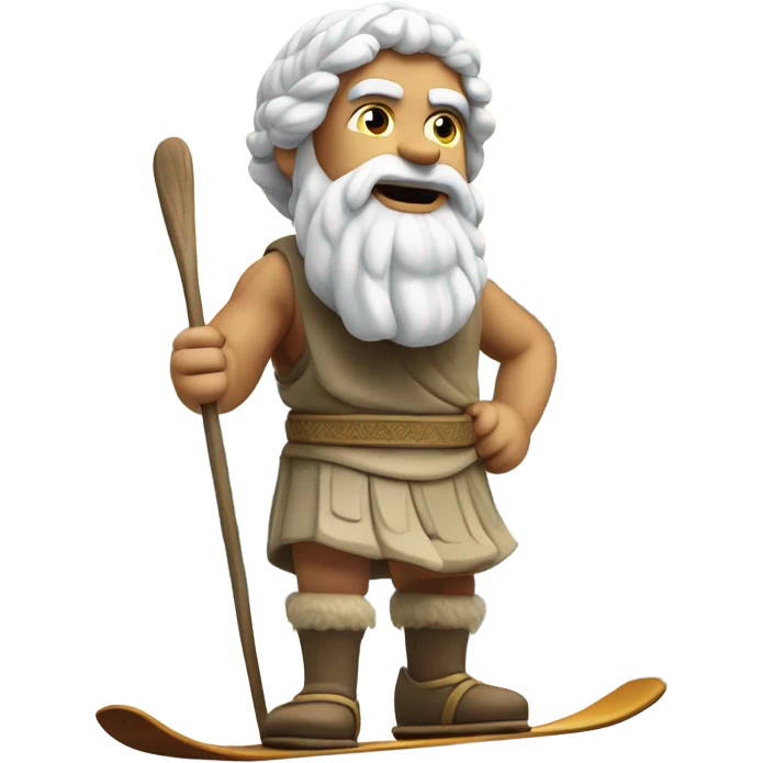 socrates on mountain skis emoji