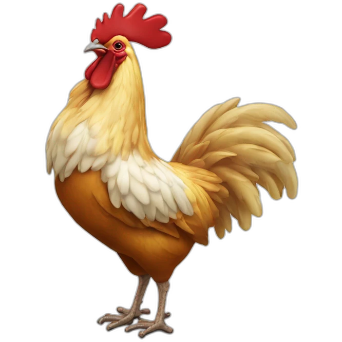 Bouteille de bière au coq mort emoji