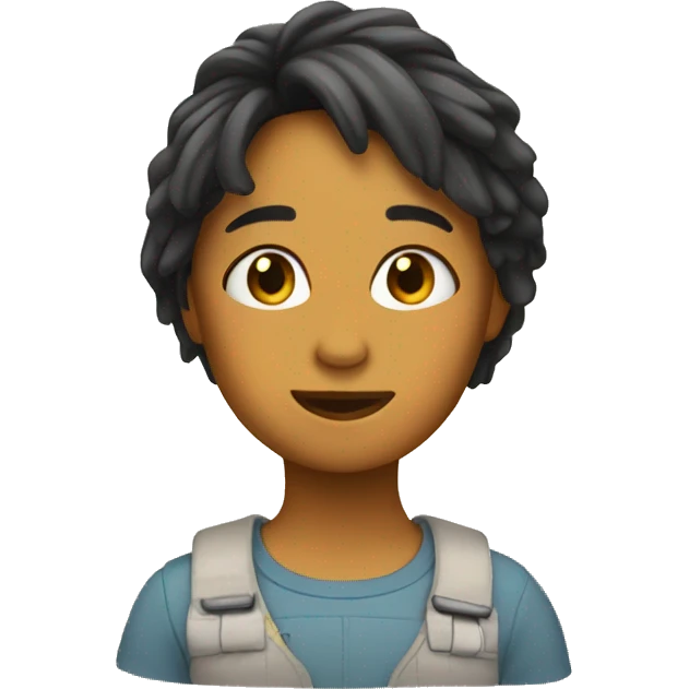 Chica pelo emoji