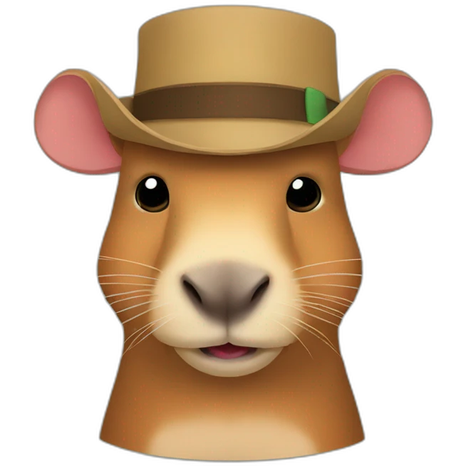 Capybara hat emoji