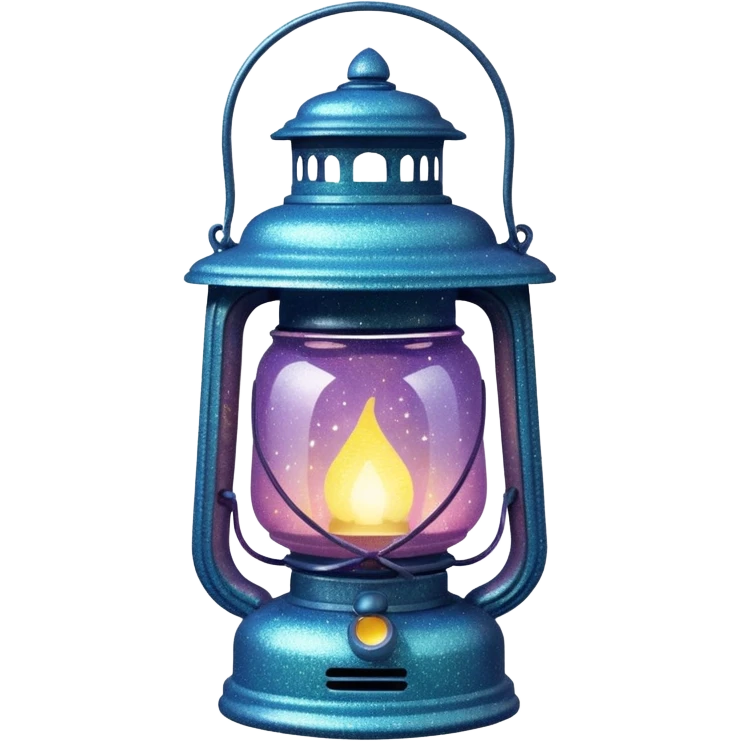 glitter old lantern emoji