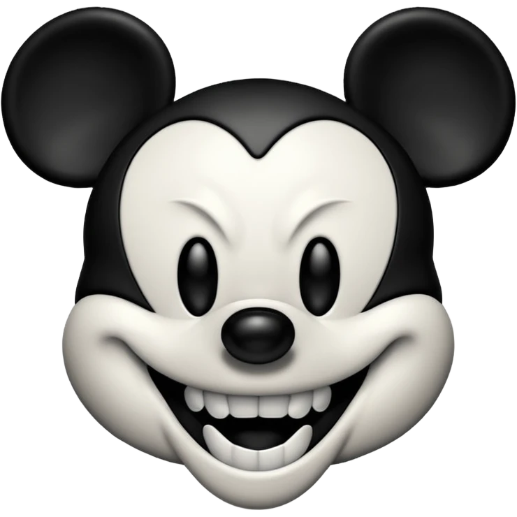 Evil mickey mouse emoji