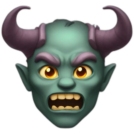 demon with horns emoji