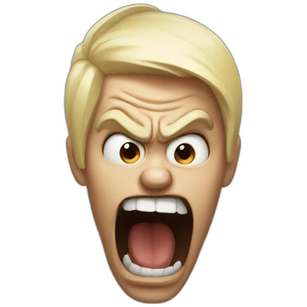 Scream of anger emoji