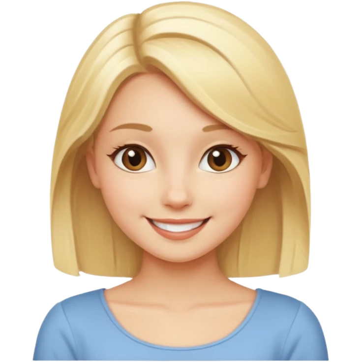 blonde girl in a graceful pose posing for the camera emoji