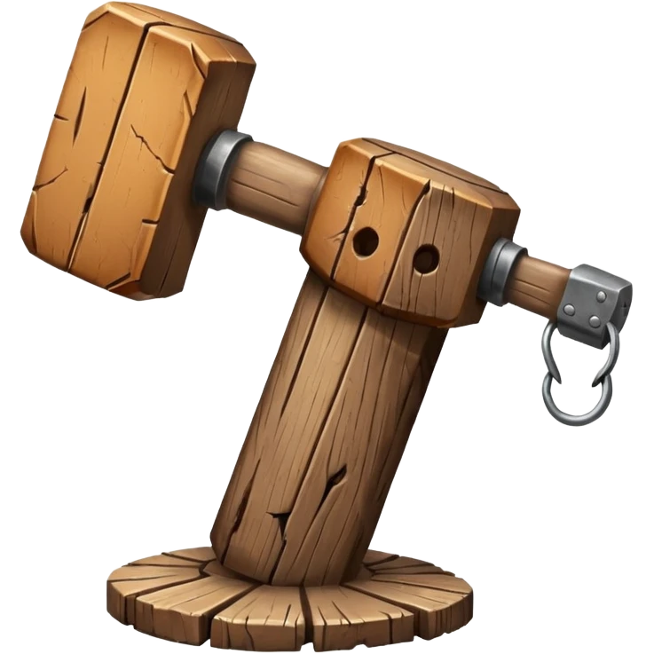 Banhammer with sign BAN! emoji