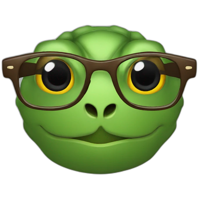 TURTLE eyeglasses emoji