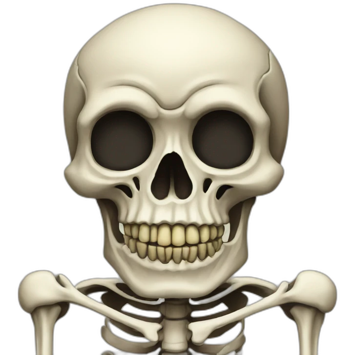 skeleton take the l emoji