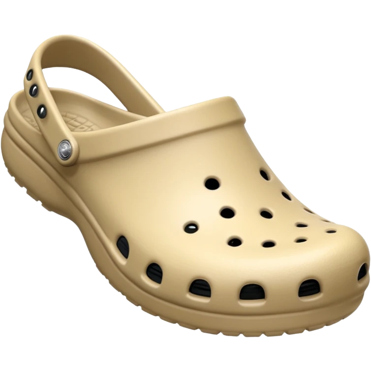 I need emojis of classic original Crocs shoe in pure White, pure Black and pure Beige emoji