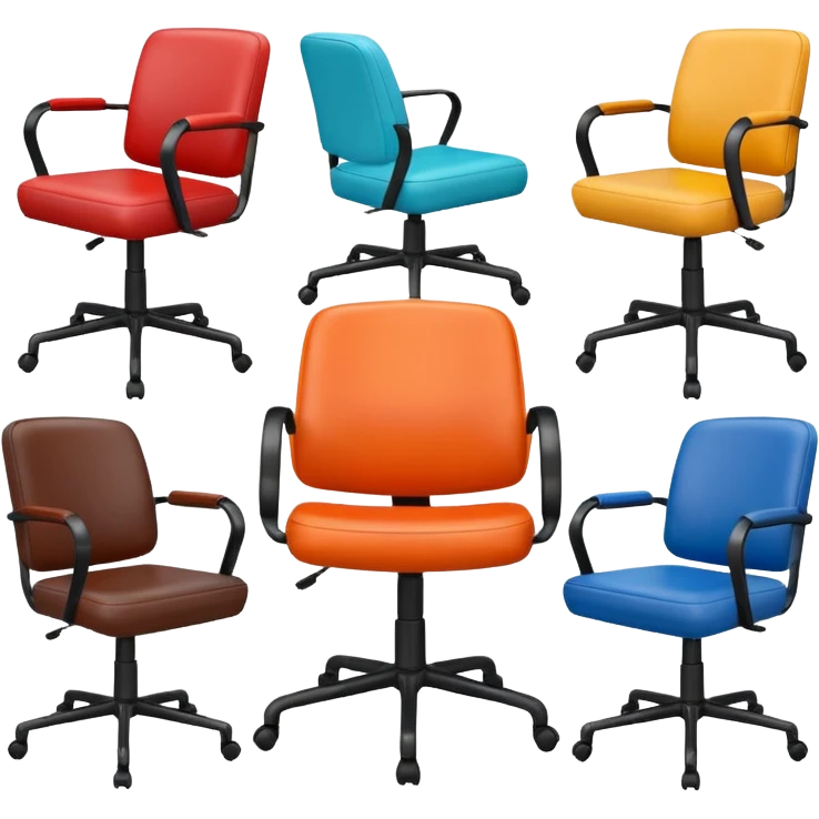 swivel office colour chairs emoji