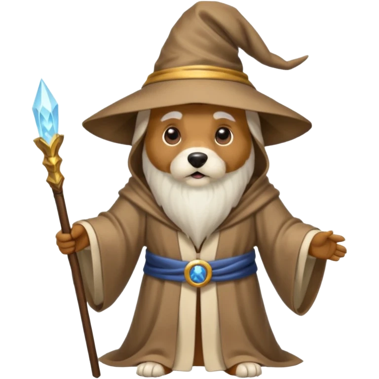 Dog wizard emoji