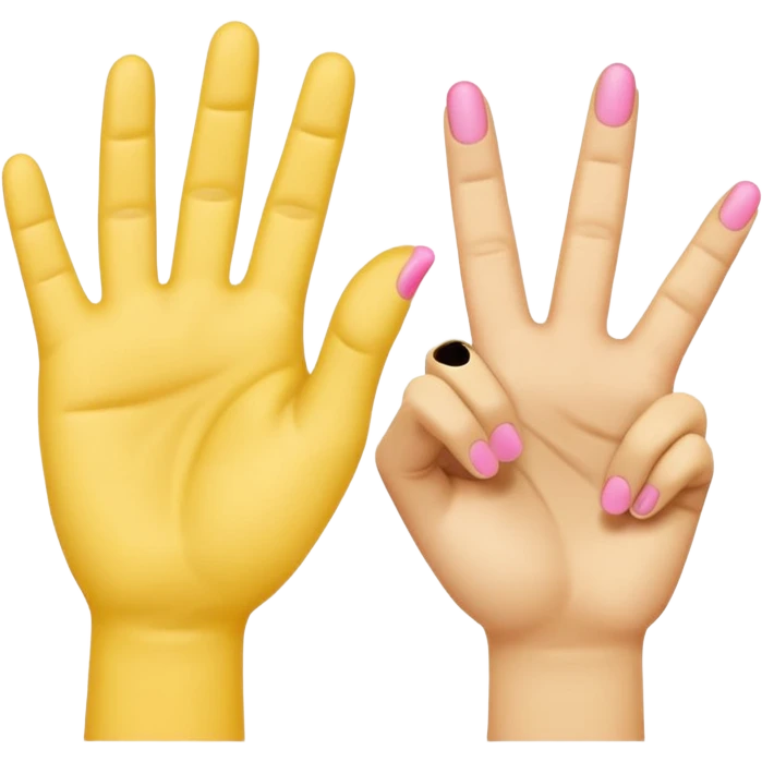 2 in the pink 1 in the stink yellow hand emoji emoji