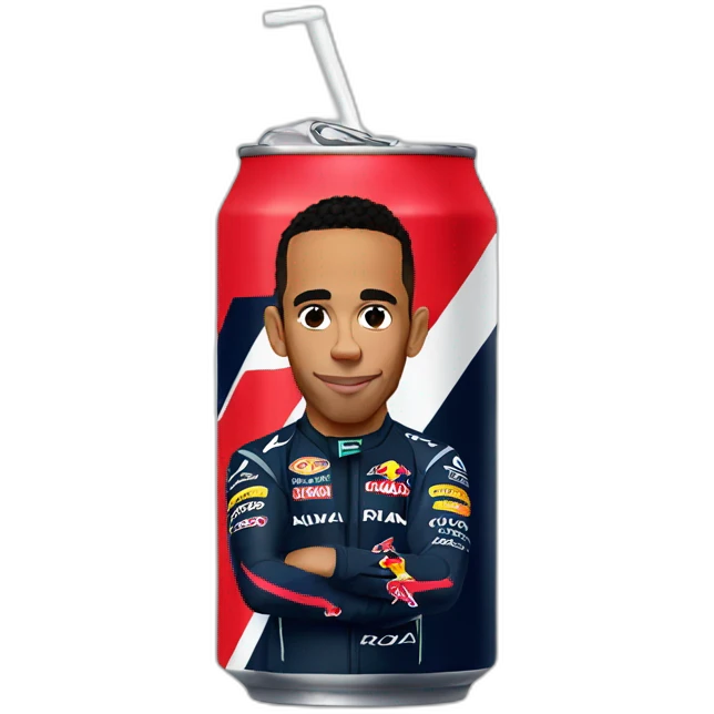 lewis Hamilton drink red bull emoji