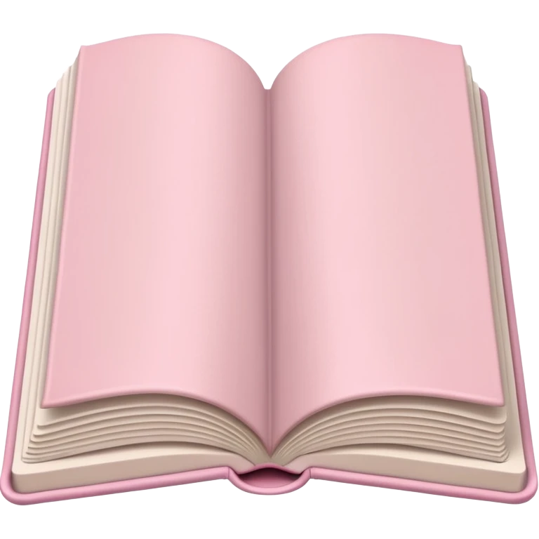an open light pink book emoji