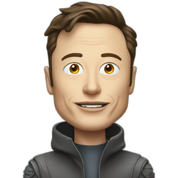 elon musk as an alien emoji