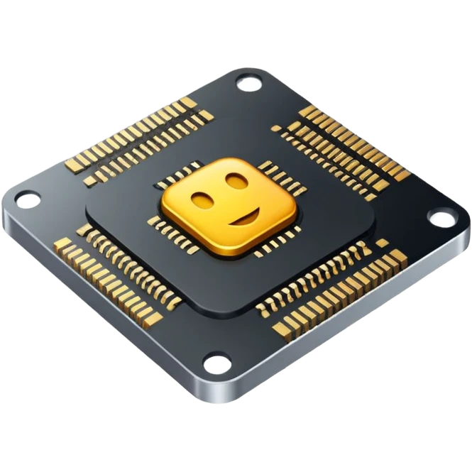 Computer chip  emoji