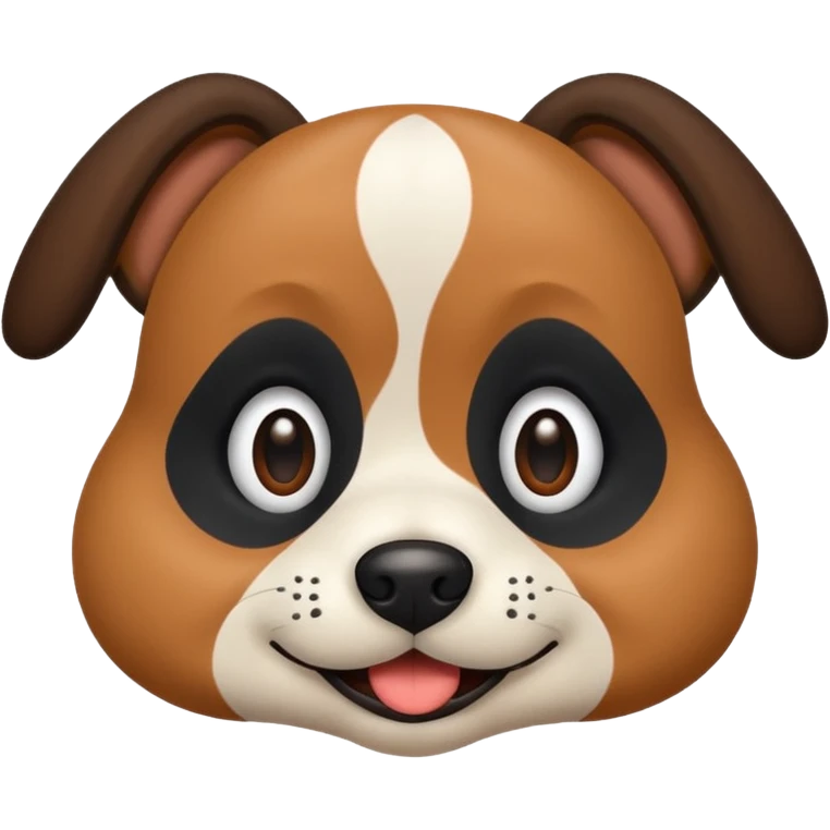  chien  Jakru russce  marrant. Noire et brun. emoji