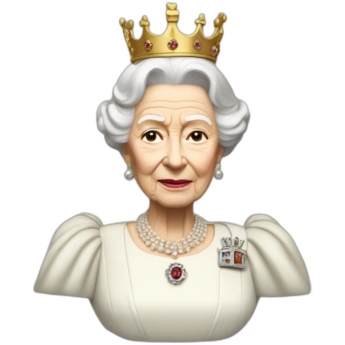 queen Elizabeth rising from the dead emoji