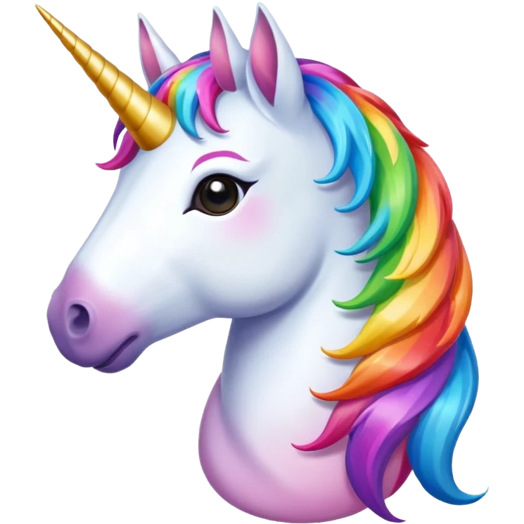Colorful unicorn  emoji