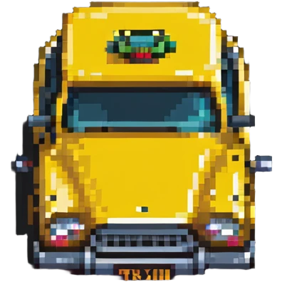 classic yellow taxi cab emoji