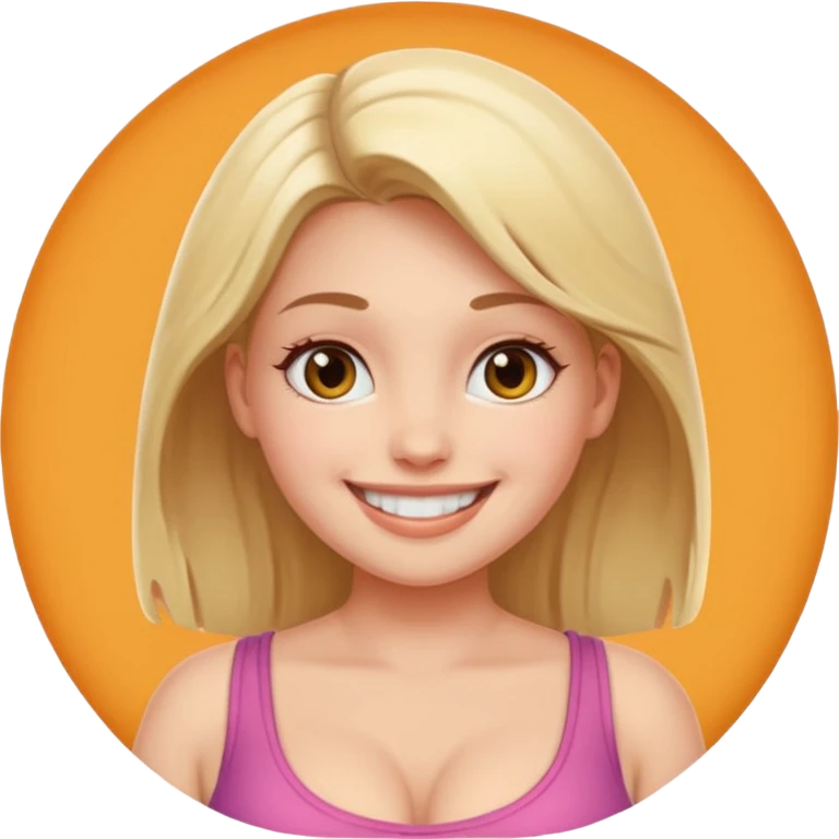 голадівчинка з дуже великими грудьми. Силіконові круглі груди emoji