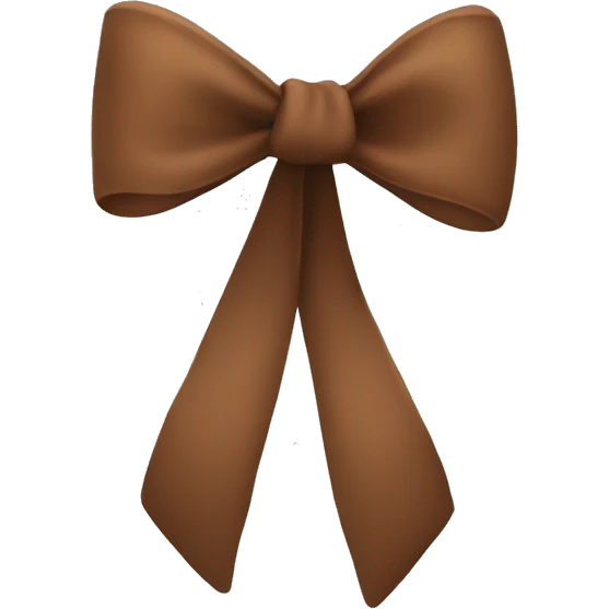 brown bow emoji