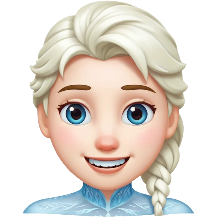 frozen but happy emoji