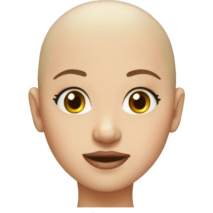 Bald girl emoji