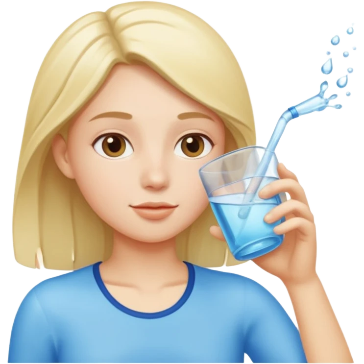 drinking water emoji