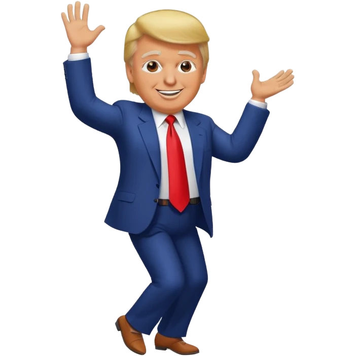 Donald Trump bailando emoji
