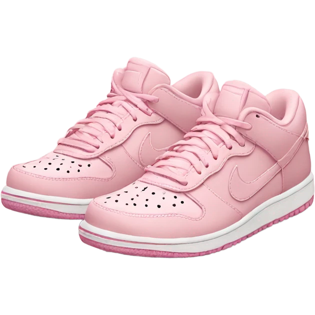 Light pink Nike shoes emoji